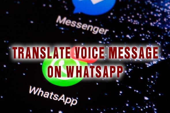 Translate Voice Message On Whatsapp