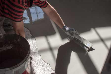 Self-leveling Concrete Work: